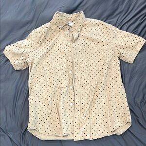 Old Navy Tan Casual Button Down Shirt